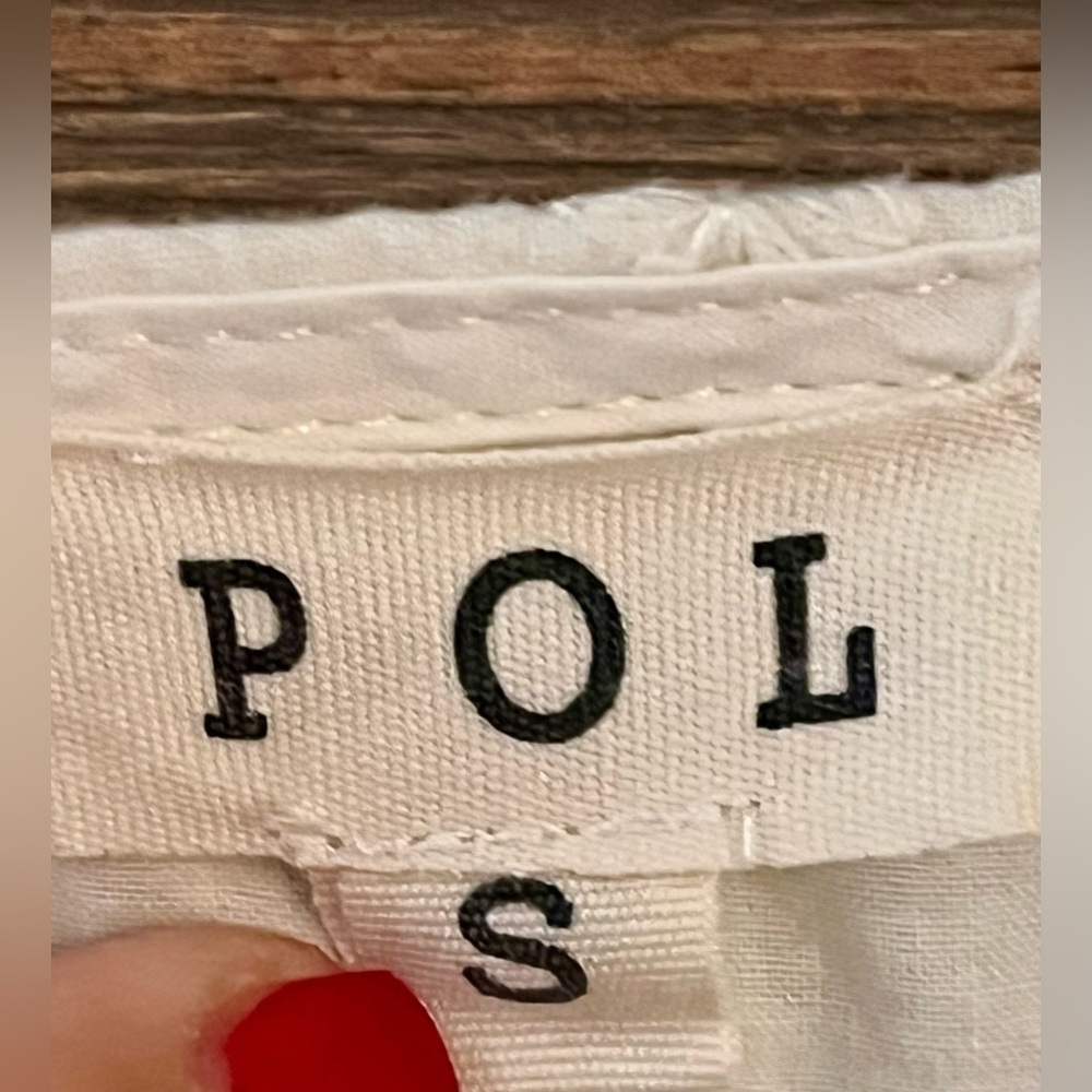 POL GRUNGE BOHO TOP SMALL NATURAL COTTON GREEN OMBRE - Picture 5 of 10